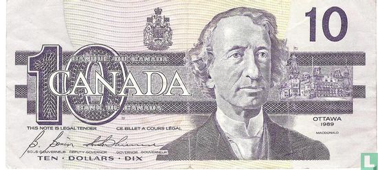 Canada 10 Dollars1989 - Image 1
