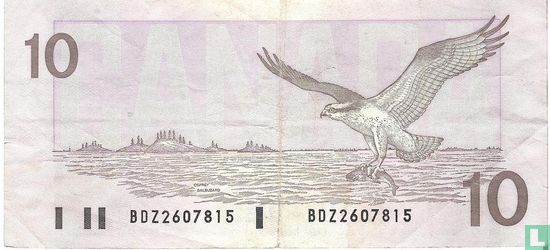 Canada 10 Dollars1989 - Image 2
