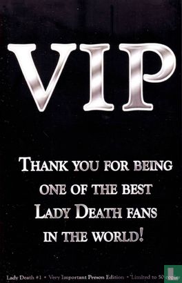Lady Death 1 - Very Important Person Edition - Image 2