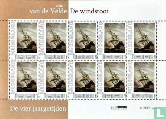 Willem van de Velde - Les rafales de vent