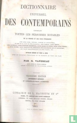 Dictionnaire universel des Contemporains - Afbeelding 3