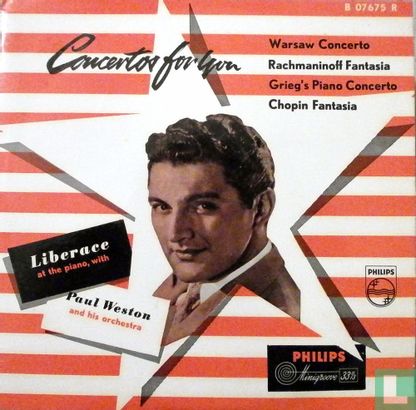 Liberace at the piano, with Paul weston and his Orchestra - Image 1