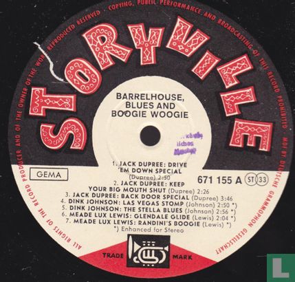 Barrelhouse blues and boogie woogie Vol. 1 - Afbeelding 3