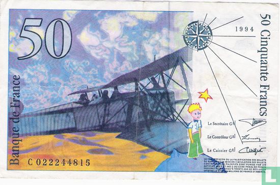 France 50 Francs 1994 - Image 2