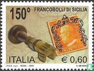 150 jaar postzegels Sicilië