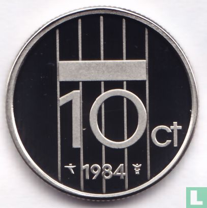 Nederland 10 cent 1984 (PROOF) - Afbeelding 1