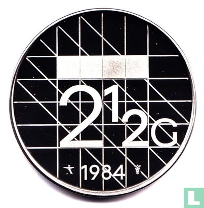 Nederland 2½ gulden 1984 (PROOF) - Afbeelding 1