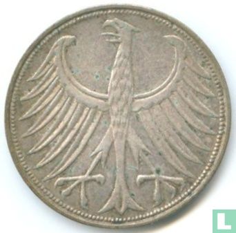 Germany 5 mark 1958 (G) - Image 2