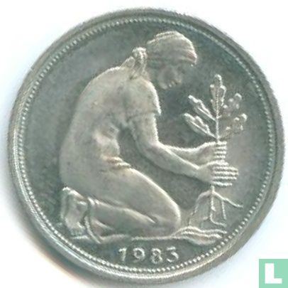 Germany 50 pfennig 1983 (G) - Image 1