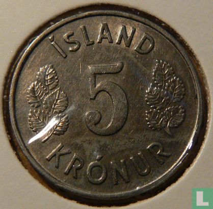 Island 5 Krónur 1970 - Bild 2