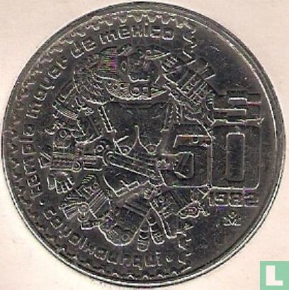 Mexico 50 pesos 1982 "Coyolxauhqui" - Afbeelding 1
