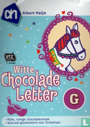Witte chocolade letter - Afbeelding 1