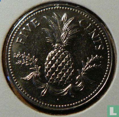 Bahama's 5 cents 1984 - Afbeelding 2