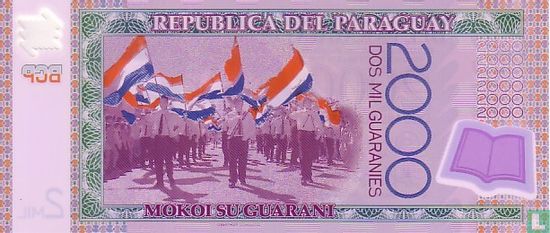 Paraguay 2.000 Guaranies 2008 - Image 2