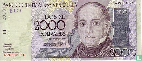 Venezuela 2,000 Bolívares 1998 - Image 1