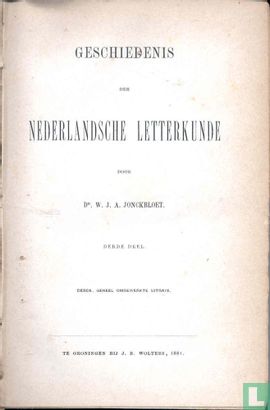 Geschiedenis der Nederlandsche Letterkunde  - Image 3