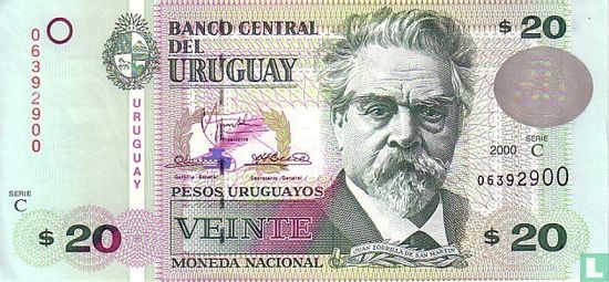 URUGUAY 20 EPSO uruguayos - Image 1