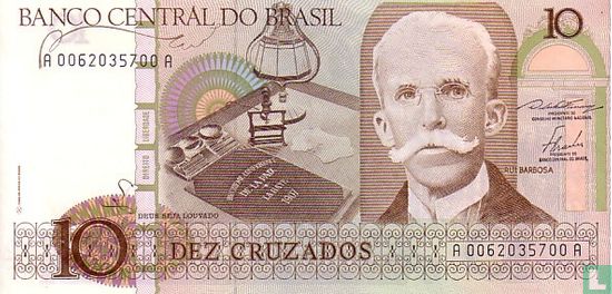 Brazil 10 Cruzeiros - Image 1
