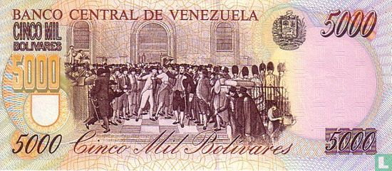 Venezuela 5.000 Bolívares 1998 - Image 2