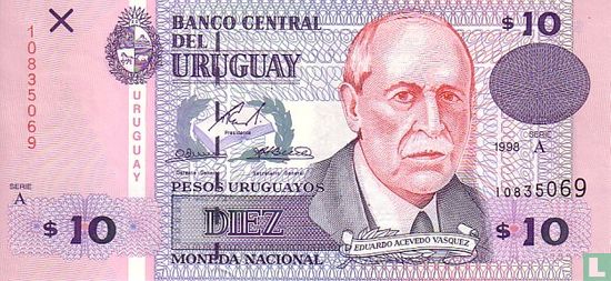 URUGUAY 10 Pesos uruguayos - Image 1