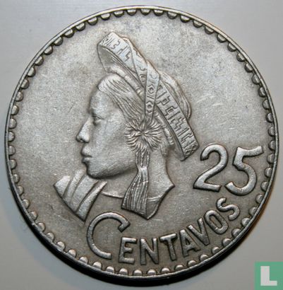 Guatemala 25 Centavo 1968 - Bild 2
