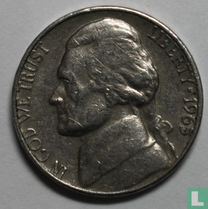 Vereinigte Staaten 5 Cent 1965 - Bild 1