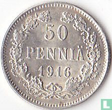 Finland 50 penniä 1916 - Image 1