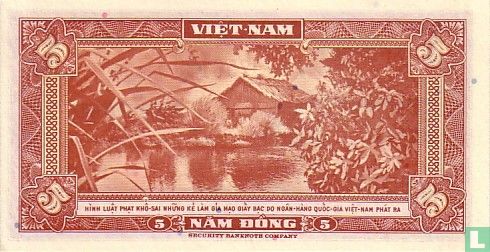 Zuid Viëtnam 5 Dong - Afbeelding 2