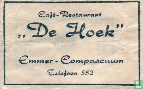 Café Restaurant "De Hoek" - Afbeelding 1