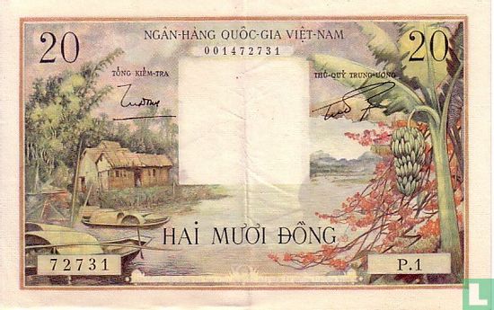 Sud-Vietnam 20 Dong - Image 1