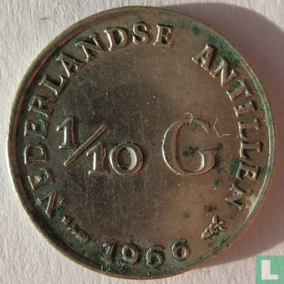 Nederlandse Antillen 1/10 gulden 1966 (vis met ster) - Afbeelding 1