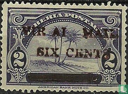 Air mail with overprint