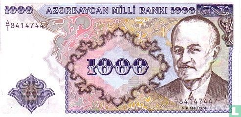 Manat azerbaïdjanais 1000 1993 - Image 1