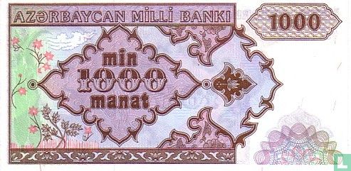 Manat azerbaïdjanais 1000 1993 - Image 2