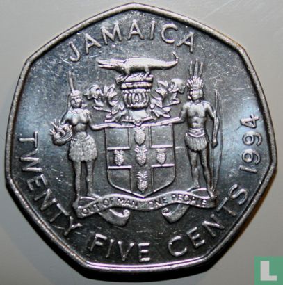 Jamaica 25 cents 1994 - Afbeelding 1