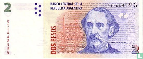 Argentinië 2 Pesos (handtekening 3) - Afbeelding 1