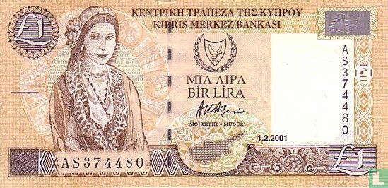 Zypern 1 Pound 2001 - Bild 1