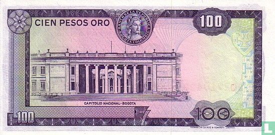 Kolumbien 100 Pesos Oro 1973 - Bild 2