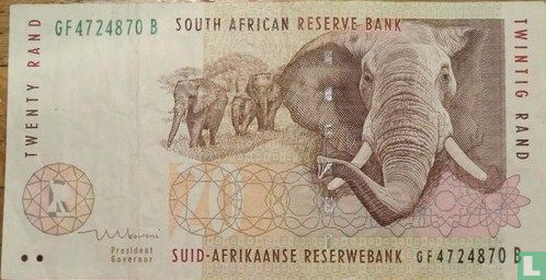 Zuid Afrika 20 Rand   - Afbeelding 1