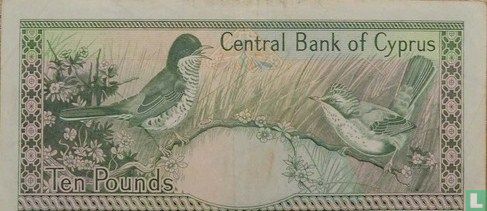 Cyprus 10 Pounds 1988 - Afbeelding 2