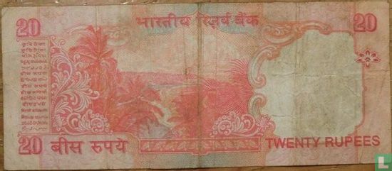 India 20 Rupees 2002 - Afbeelding 2