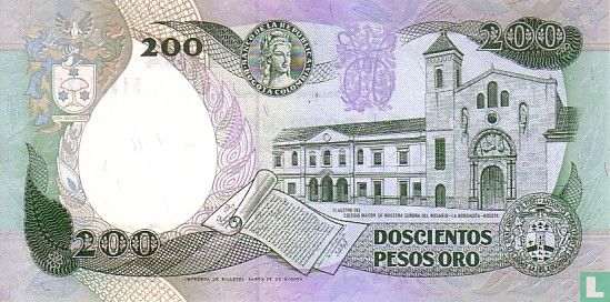 Colombia 200 Pesos Oro - Image 2