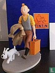 Tintin and Snowy on the road