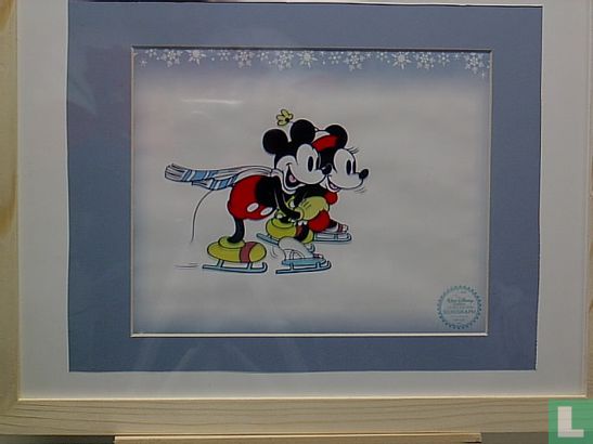 Mickey and Minnie iceskating