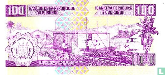 Burundi 100 Francs 2001 - Afbeelding 2