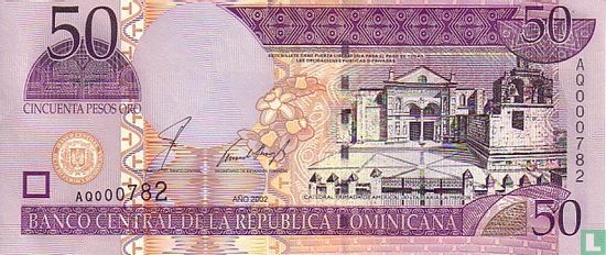 Dominikanische Republik 50 Pesos Oro 2002 - Bild 1
