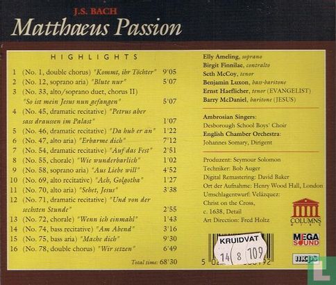 Matthaeus Passion(highlights) - Afbeelding 2
