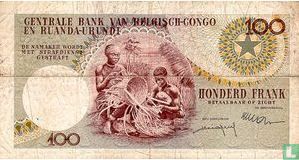 Belgisch Congo 100 Francs - Afbeelding 2