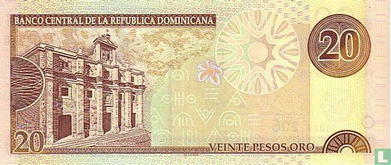 Dominican Republic 20 Pesos Oro 2001 - Image 2