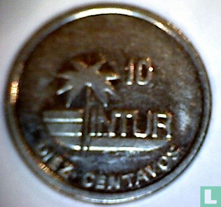 Cuba 10 convertible centavos 1989 (INTUR - copper-nickel - 3 g) - Image 2